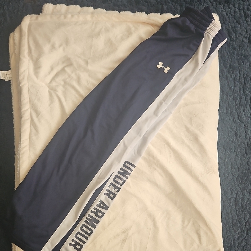Under Armour Blue and White Athletic Pants